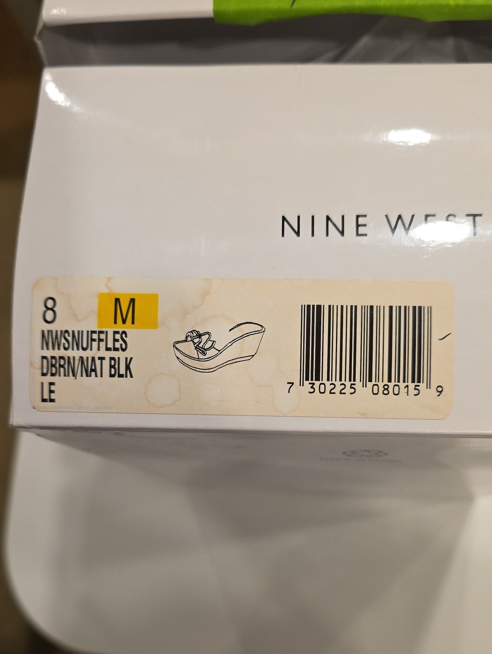 Nine West Leopard-Print Bow Slide Mules in Tan and Brown with 3.5" wedge Heels. - Picture 4 of 5